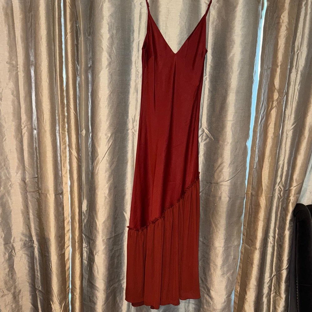 Frame Denim Red Maxi Dress